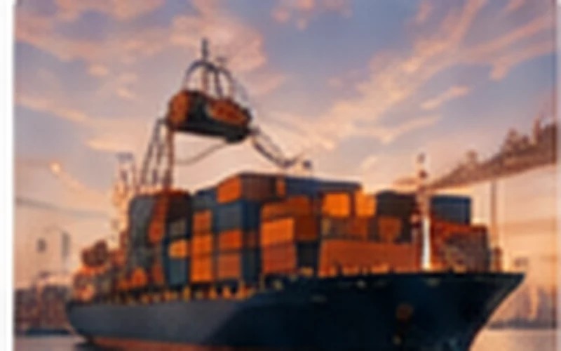 Container ship and international freight operations